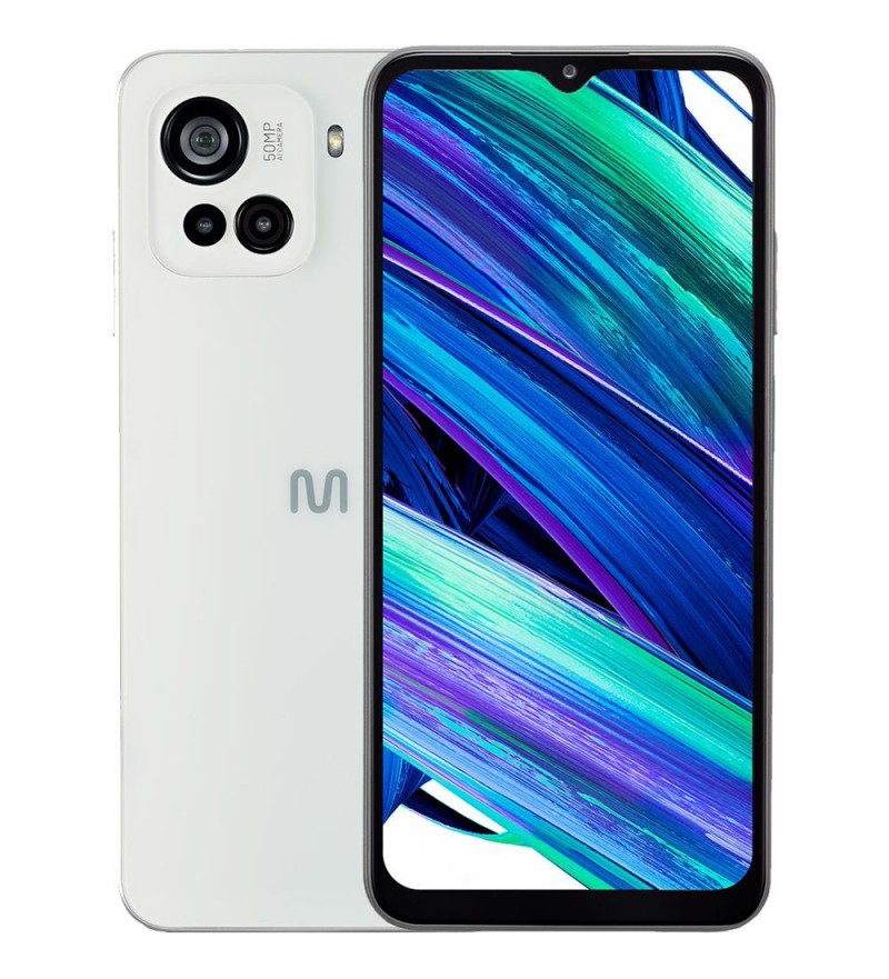 Smartphone Multilaser M23 Lite P9196 LTE DS 4/128GB 6.5" 50+2+2/8MP A12 - Blanco (Anatel)