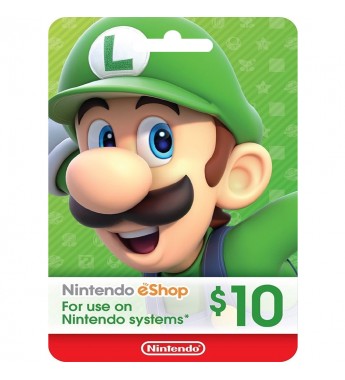 Tarjeta Nintendo eShop Gift Card de 10USD