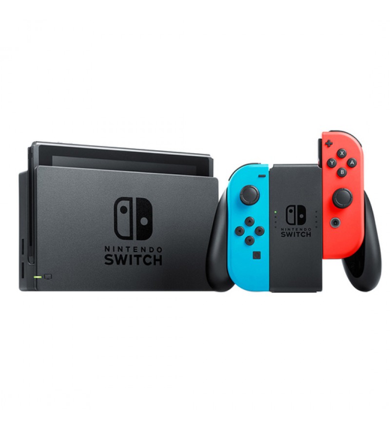 Consola Portátil Nintendo Switch HAD-S-KABAH 32GB con Wi-Fi/Bluetooth/HDMI Bivolt - Azul Neón/Rojo Neón (Japones)(Caja Fea)