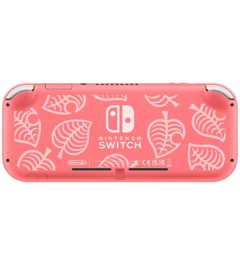 Consola Nintendo Switch Lite HDH-S-PBZGB Animal Crossing New Horizons Bivolt - Coral (Japonés) (Caja Fea)