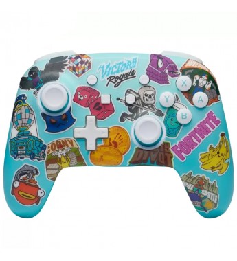  Control Wireless PowerA Nintendo Switch PWA-A-09171 Bluetooth - Fornite Sticker Mania 