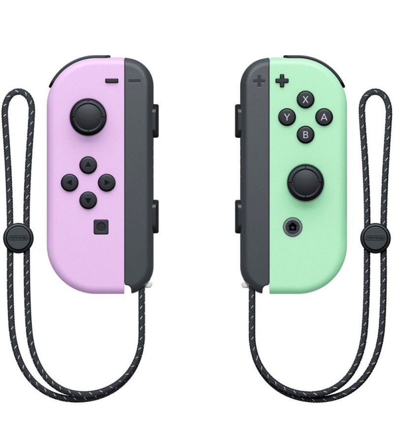 Control Nintendo Switch Joy-Con L/R Hac-a-Jawaf con Correa - Purple/Green Pastel