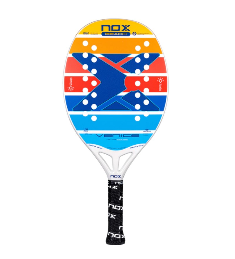 Paleta de Beach Tennis Nox Casual Venice 2022 con Forma Oval Clássica - 335 a 355g