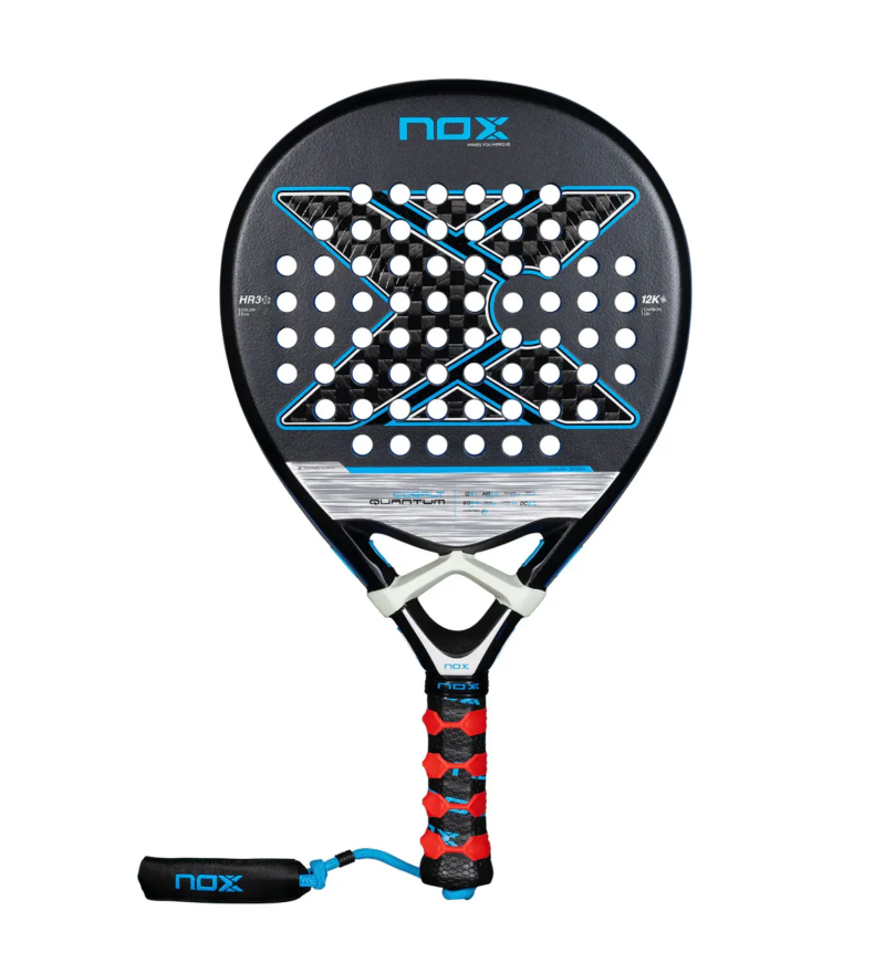 Paleta de Pádel Nox Quantum 12K Cobalt 2025 Forma Lagrima - 360/375 gr