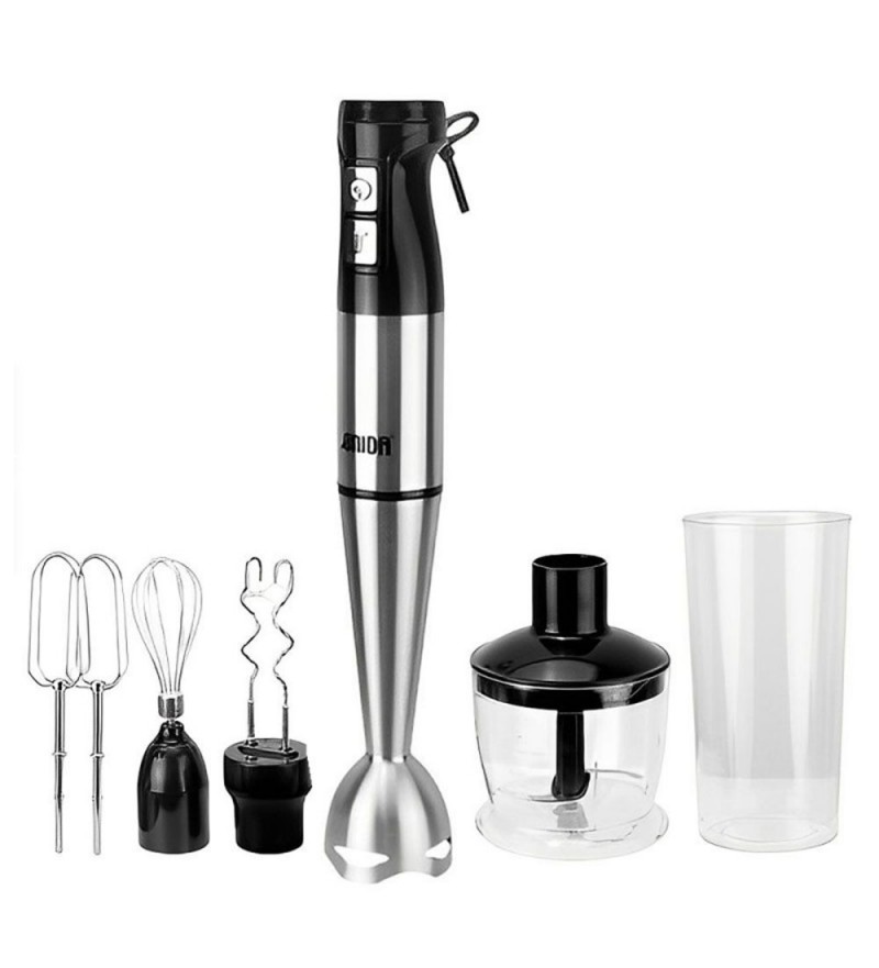 Mixer Onida ON-602 5 en 1 con 1000W/220V 50/60HZ - Negro/Plata