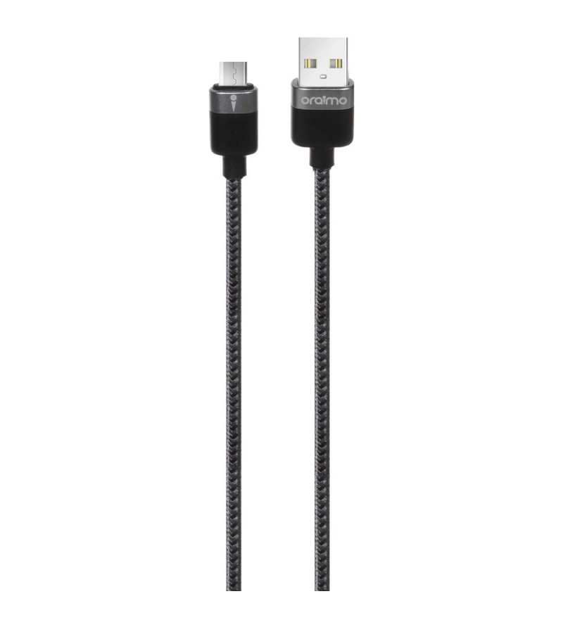 Cable Oraimo Rock-Solid OCD-M72 Micro-USB/1m - Black/Silver