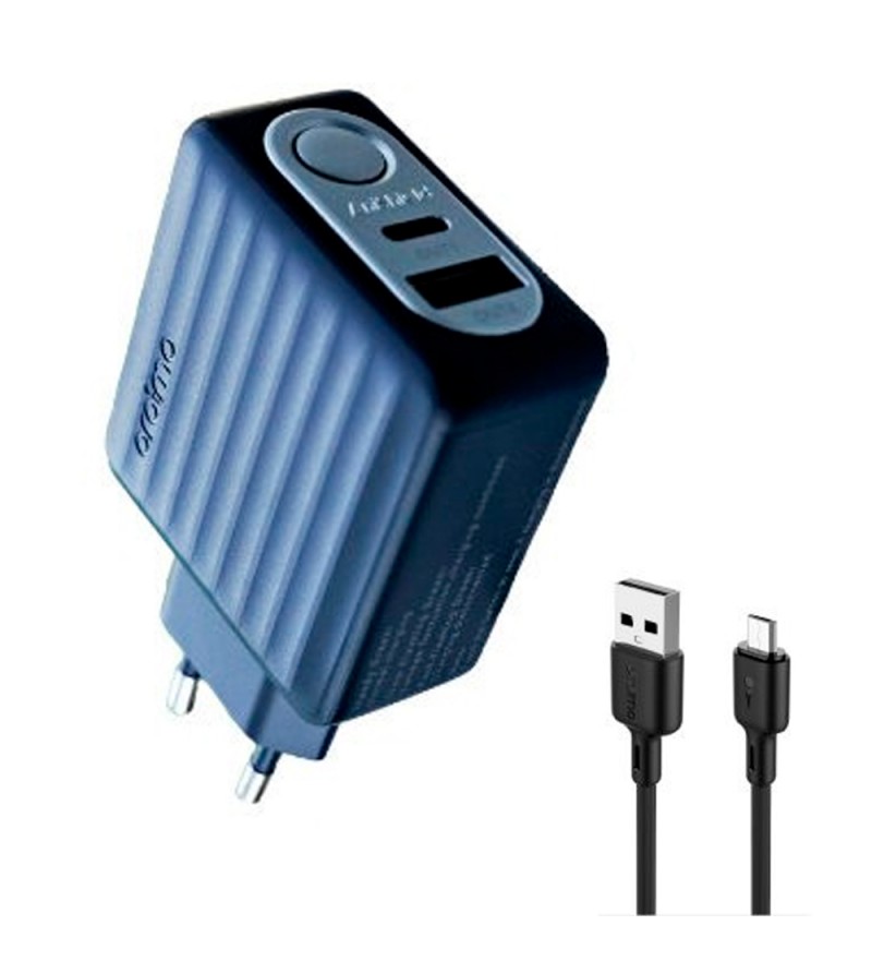 Cargador de Pared Oraimo OCW-E83D+L53 Micro-USB/18W - Dark Grey