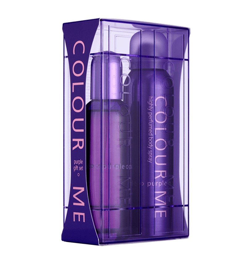 Perfume Kit Colour Me Purple EDP 100mL + Body Spray 150mL - Femenino