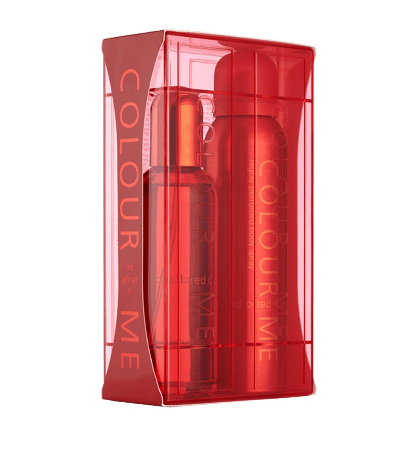 Perfume Kit Colour Me Red EDP 100mL + Body Spray 150mL - Femenino