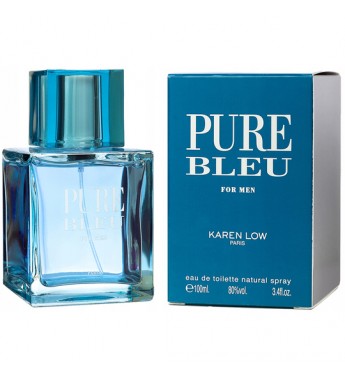 Perfume Karen Low Pure Bleu EDT Masculino - 100mL