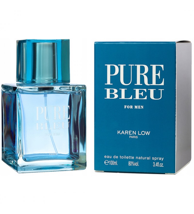Perfume Karen Low Pure Bleu EDT Masculino - 100mL