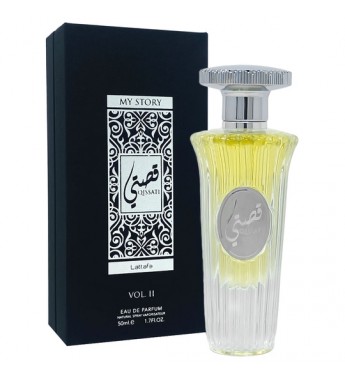 Perfume Lattafa My Story Qissati Vol. II EDP Masculino - 50mL