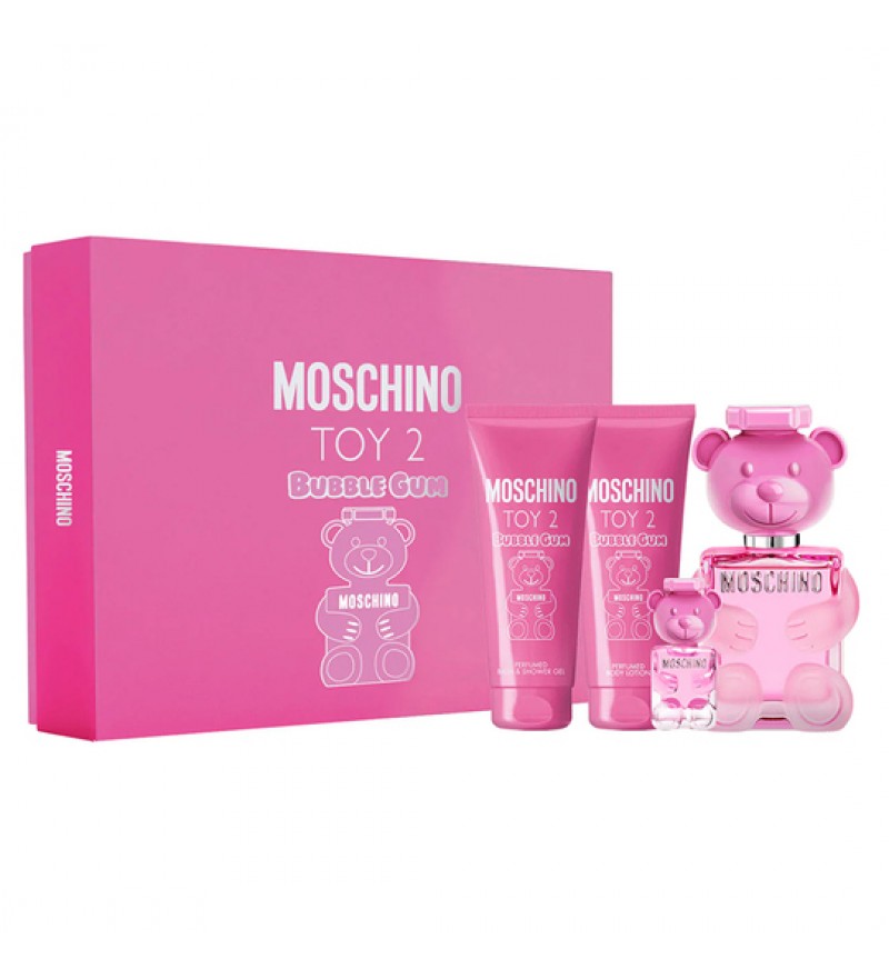 Perfume Moschino Kit Toy 2 Bubble Gum Femenino - 100+10+100mL