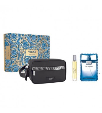 Perfume Kit Versace Eau Fraiche EDT 100mL + 10mL - Masculino + Estuche 