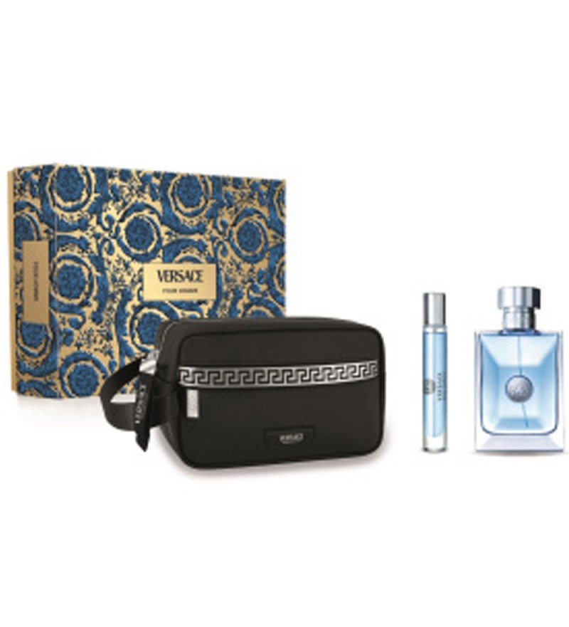 Perfume Kit Versace Pour Homme EDT 100mL + 10mL - Masculino + Estuche 
