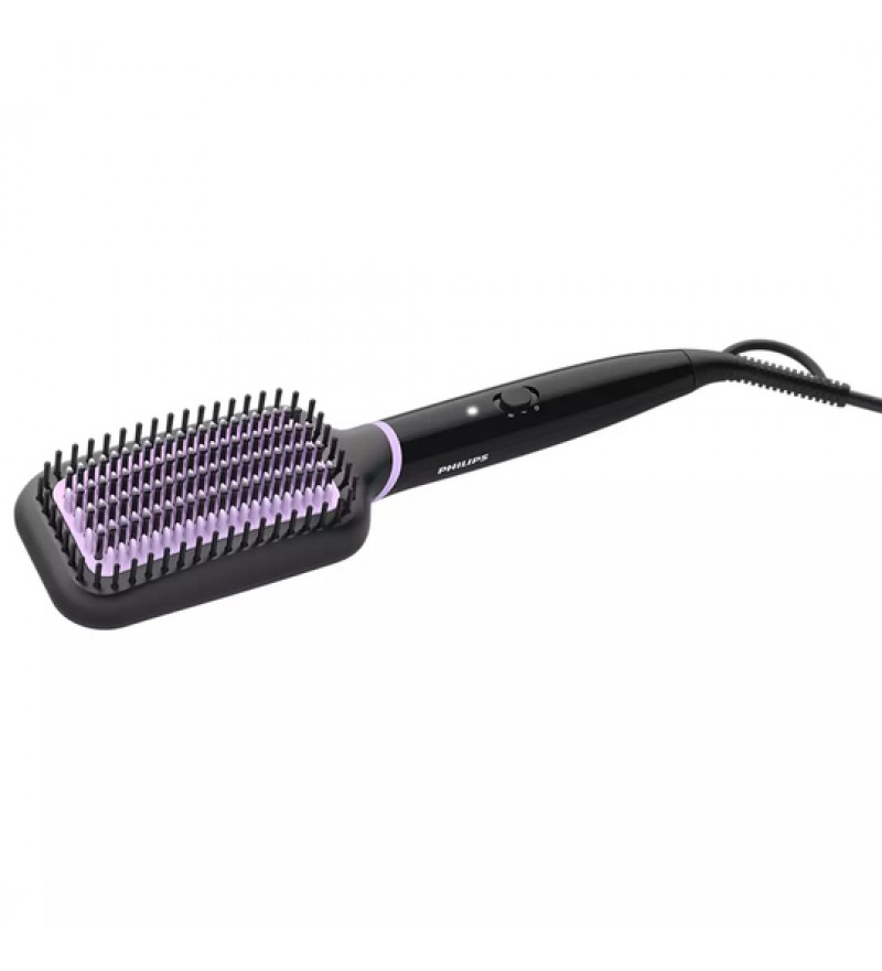 Cepillo Alisador Philips BHH880/00 StyleCare Essential 200°C/2 Temperaturas/Bivolt - Negro/Rosa