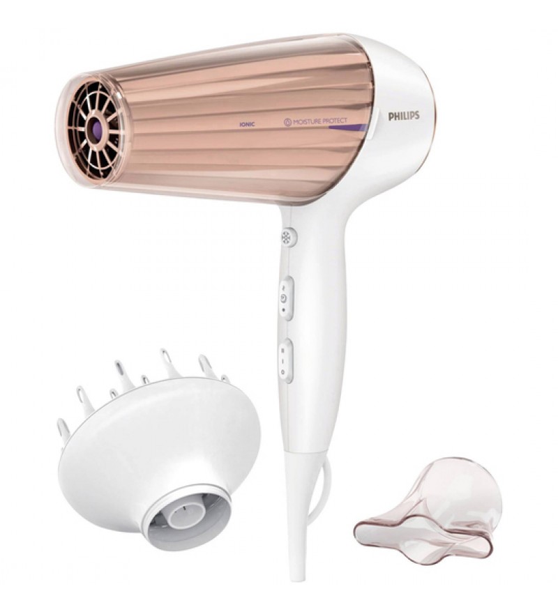 Secador de Cabello Philips HP8280/00 DryCare Prestige de 2300W/220V - Blanco/Rosa