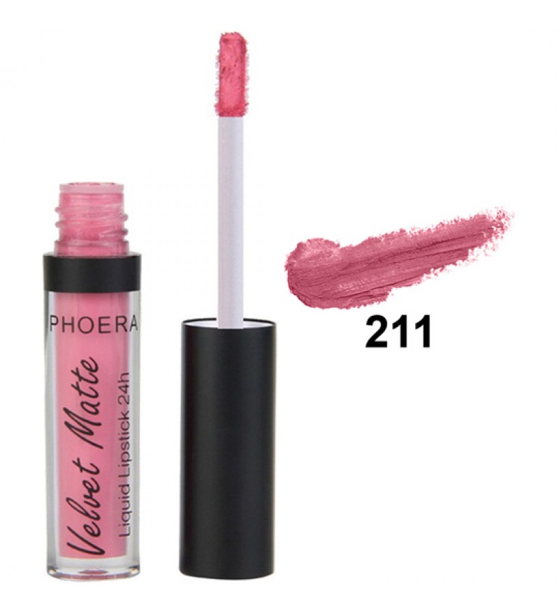 Brillo Labial Phoera Velvet Matte Liquid Lipstick 211 Only You - 2.5mL