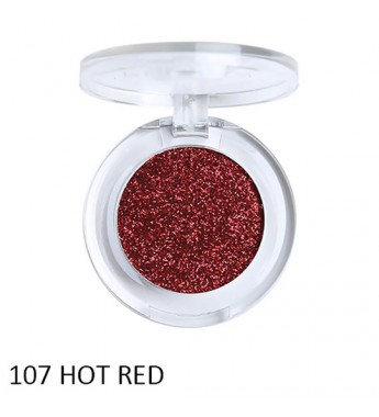 Sombra para Ojos Phoera Glitter Eyeshadow 107 Hot Red - 2.0g