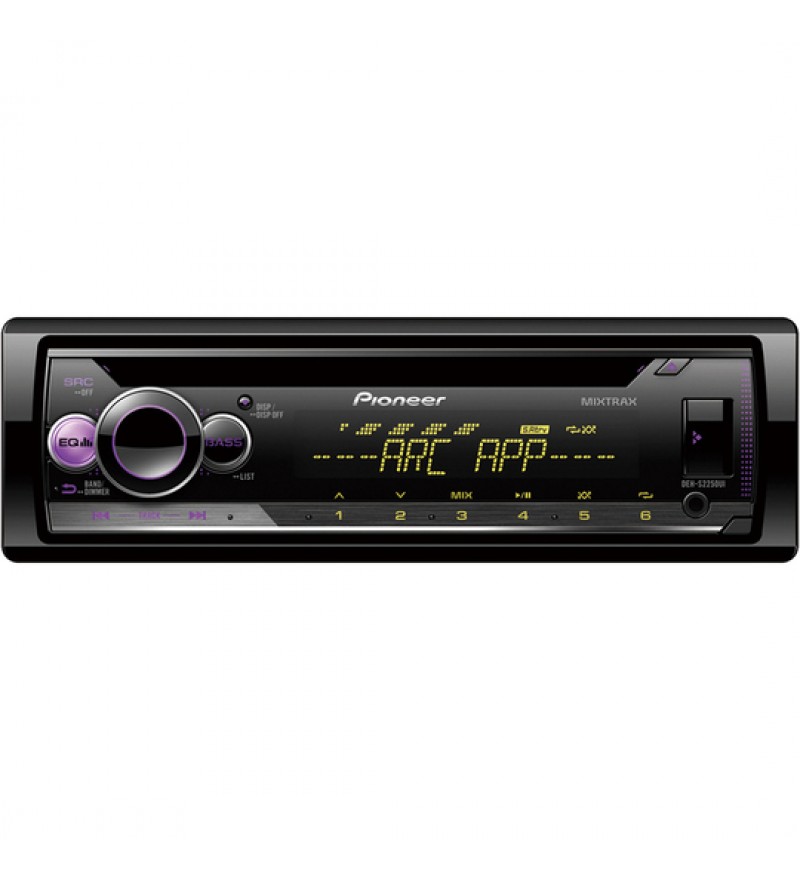Reproductor de CD Automotriz Pioneer DEH-S2250UI con USB/RCA - Negro