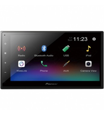 Reproductor MP4 Automotriz Pioneer DMH-A345BT Pantalla de 6.8" - Negro
