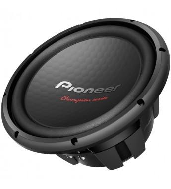 Subwoofer de 12" Pioneer TS-W312D4 con 1600 watts PMPO - Negro