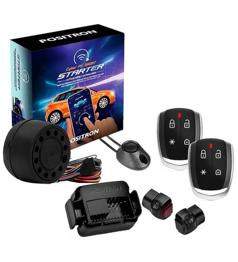 Alarma para Automóvil Positron Cyber PX 360BT Starter con Bluetooth - Negro