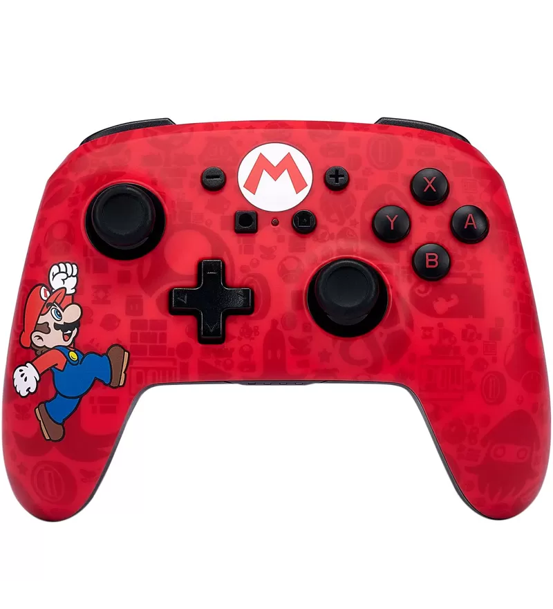  Control Inalámbrico para Nintendo Switch PowerA USB/C - Here We Go Mario Noir 