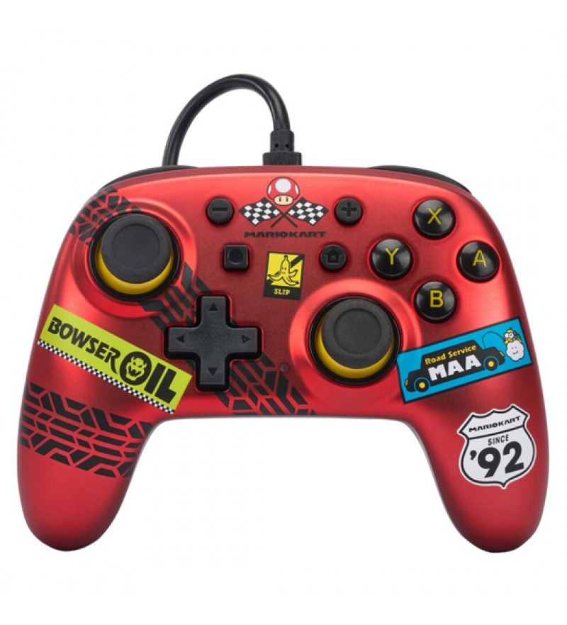 Control PowerA Nano PWA-A-04531 para Nintendo Switch con Cable - Mario Kart: Racer Red