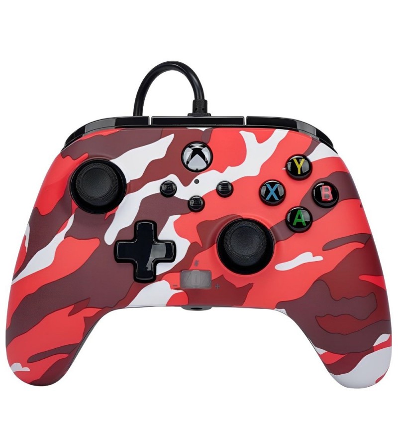 Control Inalambrico Xbox Series X/S Power A C/Cable PWA-A-02492- Camo Red 