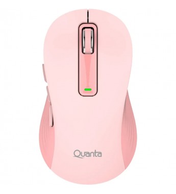 Mouse Wireless Quanta QTMOI40 Click & Go 1600DPI - Rosa