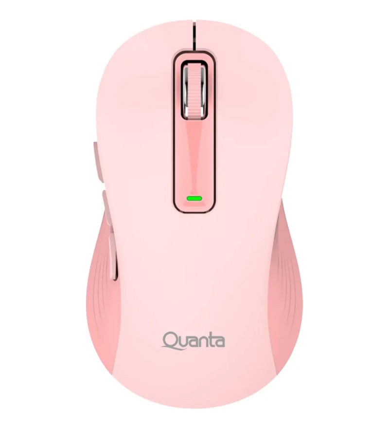 Mouse Wireless Quanta QTMOI40 Click & Go 1600DPI - Rosa