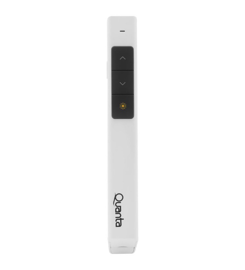 Presentador Láser Inalámbrico Quanta EcoConnect QTPLEC20 USB/Pila/100Mt - Blanco