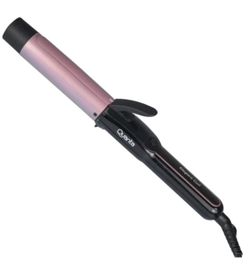 Ondulador de Cabello Quanta Elegant Curl QTOC320 32mm/Bivolt - Negro/Rosa