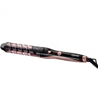 Ondulador de Cabello Quanta QTMC200 con 25W/180ºC/Bivolt - Negro/Rosa