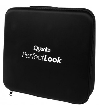 Cepillo Secadora Quanta Perfect Look QTKCS7001 1300W Kit 4 en 1 Bivolt - Gris/Rosa