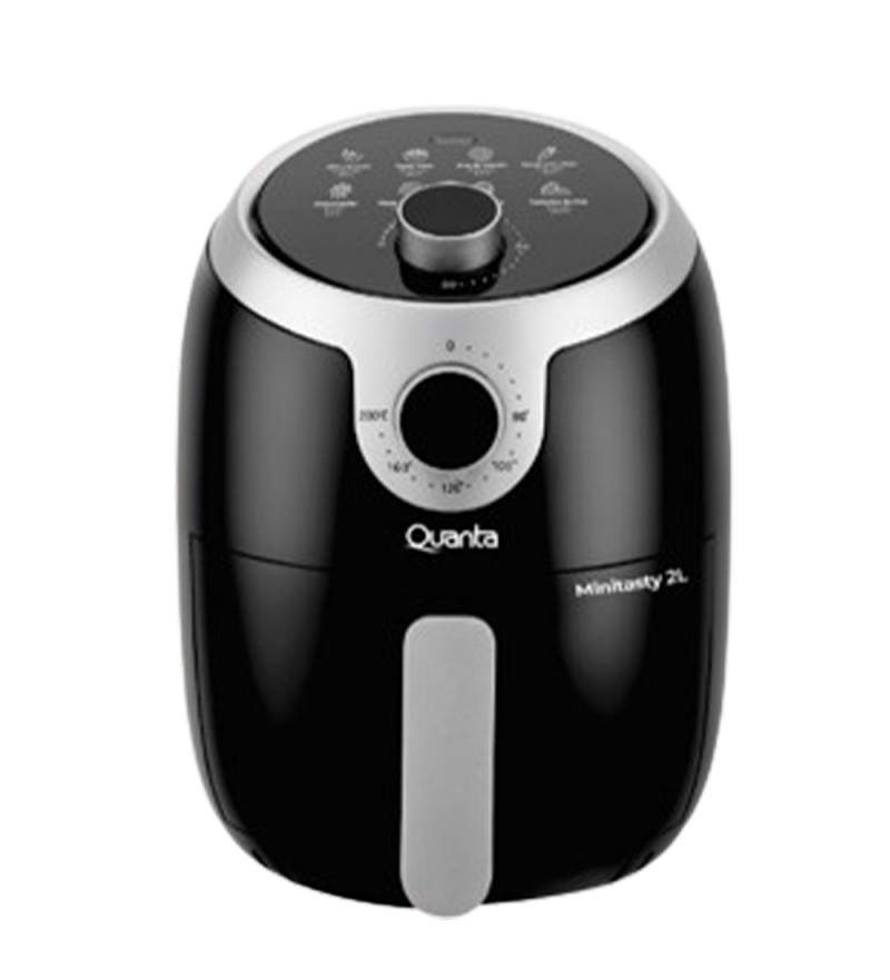 Freidora Eléctrica Airfryer Quanta QTAF230 Minitasty 2L/1000W/220V - Negro