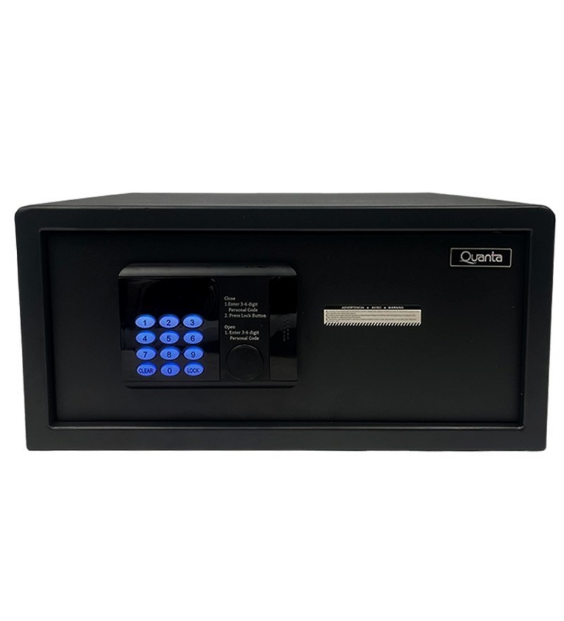 Cofre Electrónico Digital Quanta QTCFN28 28L/Pila AA - Negro