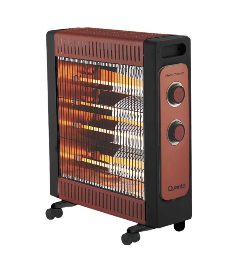 Estufa Electrica Quanta QTEEC220 Cuarzo Heatmaster 2200W/200V- Rojo 