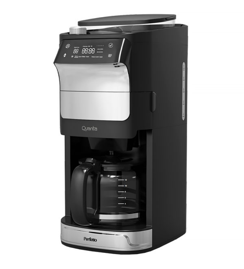 Cafetera Quanta QTCAM150 2 en 1 1.5Litros/1050W/Touch/12 Tazas 220V 50/60HZ