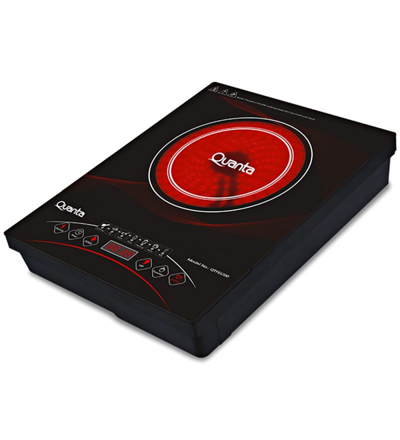 Cocina Eléctrica Quanta QTFEI200 con 2000W/Panel Digital/220V - Negro