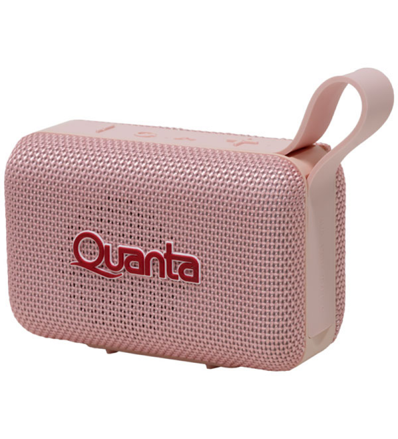  Speaker Quanta QTSPS80 8 watts 2200mAh/USB/Aux - Rosa