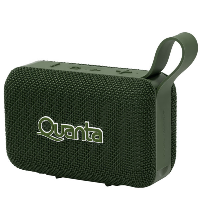  Speaker Quanta QTSPS80 8 watts 2200mAh/USB/Aux - Verde