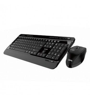 Kit Teclado Quanta + Mouse Wireless QTKTM1600 2.4Ghz (Portugues) - Negro