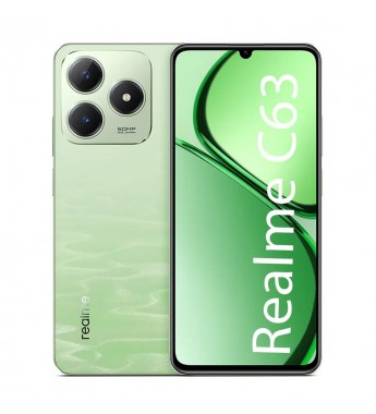 Smartphone Realme C63 RMX3939 LTE DS NFC 8/256GB 6.74" 50/8MP A14 - Green (Anatel)