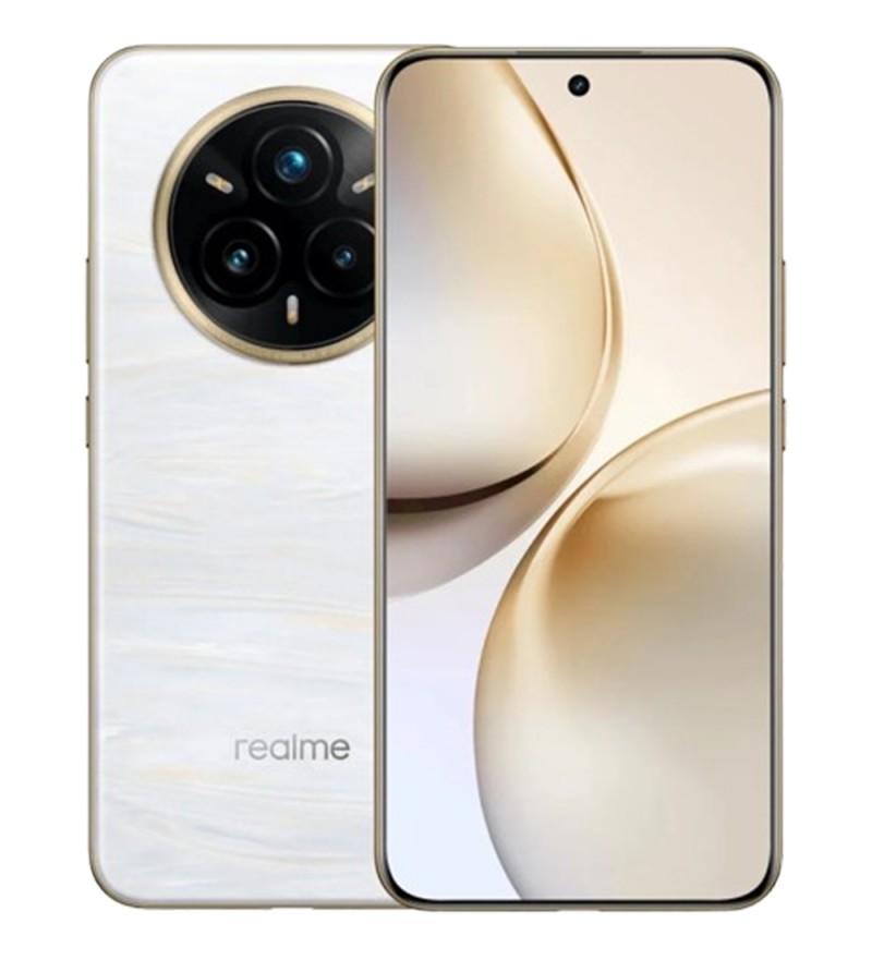 Smartphone Realme 14 Pro+ RMX5051 DS 5G NFC 12/256GB 6.83" 50+50+8/32MP A15 80W - White (Anatel)