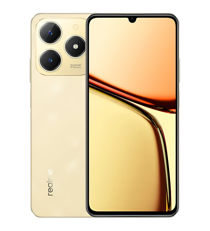 Smartphone Realme C61 RMX3930 LTE DS NFC 4/128GB 6.74" 8/50MP - Gold (Anatel)