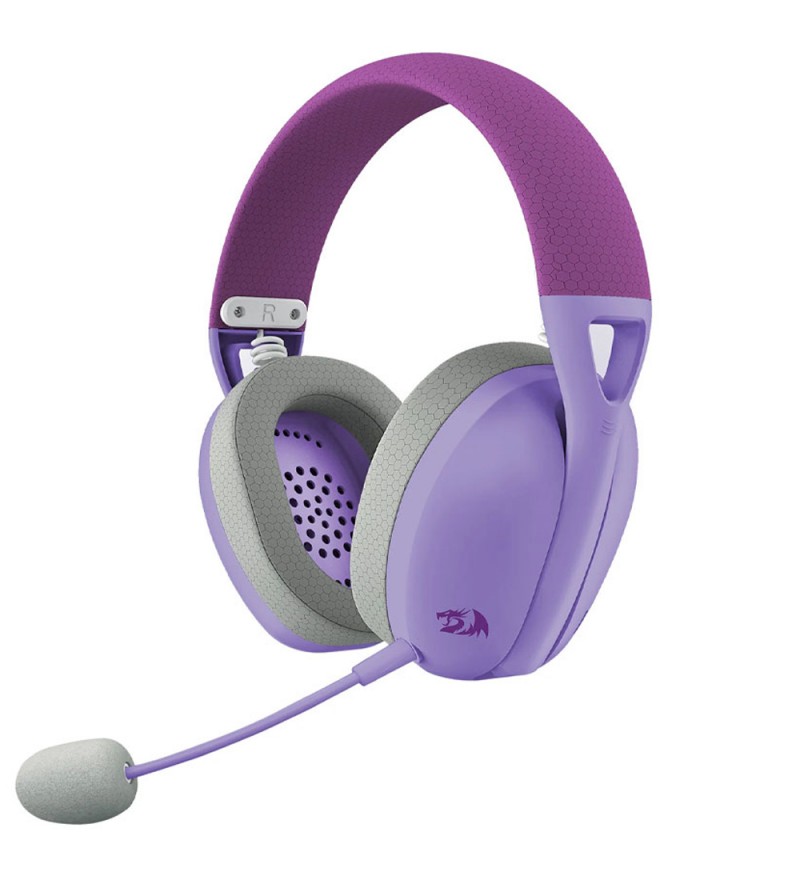  Headset Gaming Inalámbrico Redragon Ire Pro H848PL con Micrófono Omnidireccional/40mm/Bluetooth - Purple
