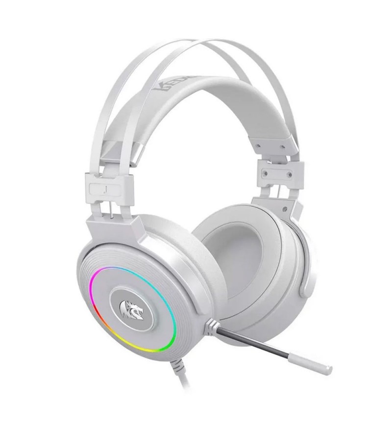 Headset Gaming Redragon Lamia 2 H320W-RGB USB/RGB/40mm - White (Con Base)