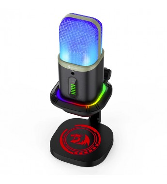 Micrófono Redragon GM305 Echowave RGB/USB-C - Black